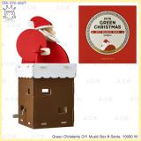 (ǹŴ)( Santa )Green Christmas DIY Music Box